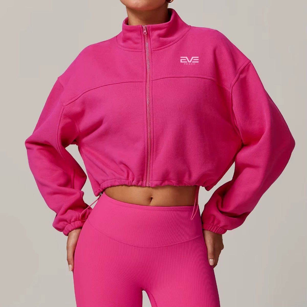 EVE AirLayer Cropped Jacket — Lightweight Control - EVEPEACH