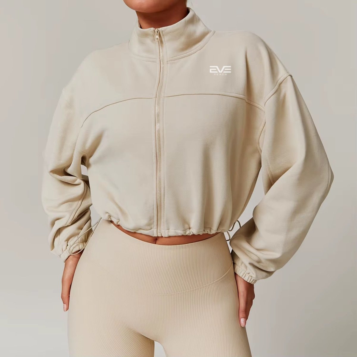 EVE AirLayer Cropped Jacket — Lightweight Control - EVEPEACH