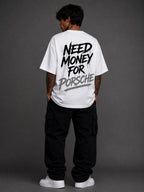 EVE Men Need Money For Porsche Oversized Tee - EVEPEACH