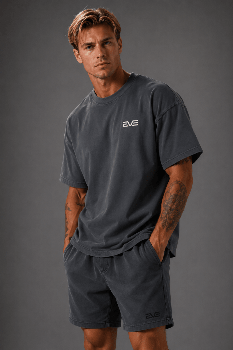 EVE Men Washed Essential Tee - EVEPEACH