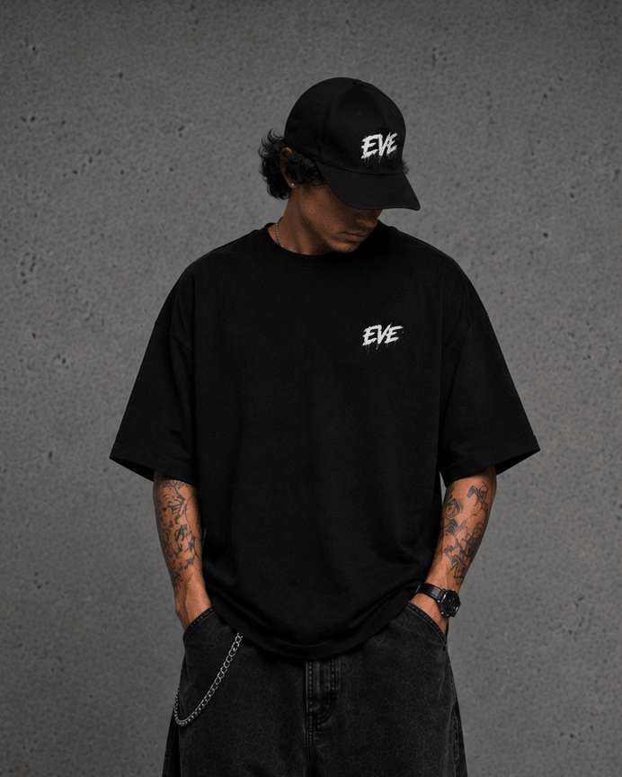 EVE Oversized Street Tee "Need Money for M8" - EVEPEACH
