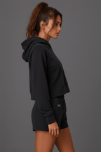 EVE SoftFlow Hoodie&Shorts Set — Relaxed Performance - EVEPEACH